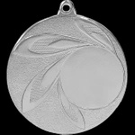 Medal stalowy 50mm srebrny z miejscem na emblemat MMC9850