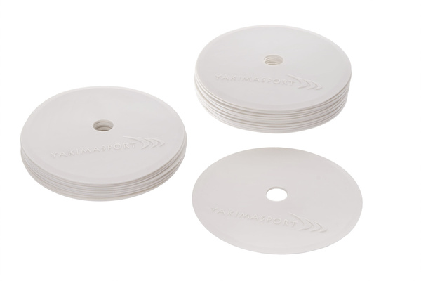 Znaczniki pola płaskie (maty znakujące) - zestaw 10 szt. białe