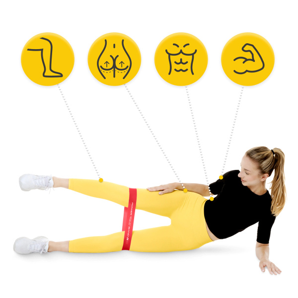 Guma, taśma do ćwiczeń 4Fizjo Mini Power Band 0,4mm bardzo lekki opór