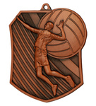 Medal metalowy brązowy SIATKÓWKA MD8047