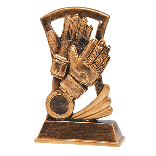 Statuetka metalowa brązowa PIŁKA NOŻNA RSR3713