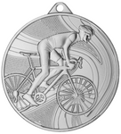 Medal stalowy srebrny - kolarstwo - 50mm MMC38050