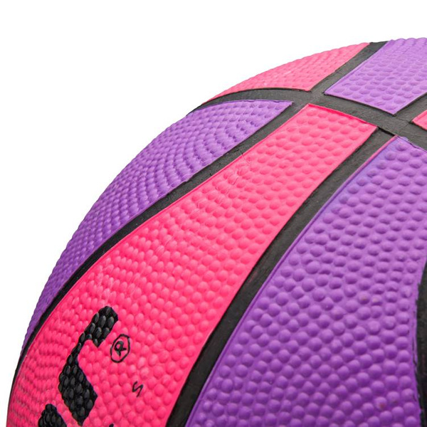 Piłka koszykowa Meteor Layup 1 różowy/fioletowy