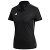 Koszulka damska polo adidas Core 18 Climalite czarna poliestrowa