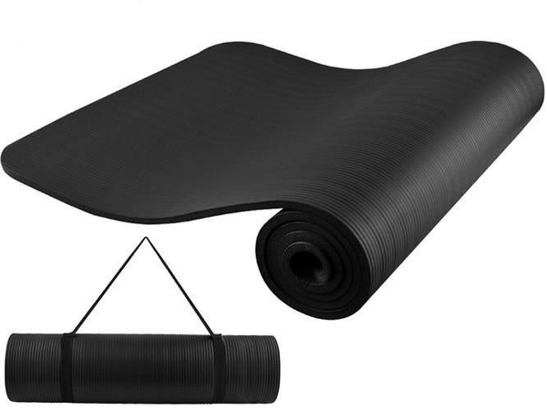 Mata fitness Iso Trade czarna wodoodporna