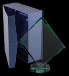 Trofeum szklane 20cm grawerowane z etui G022