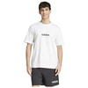 Koszulka męska adidas ESSENTIALS biała bawełniana