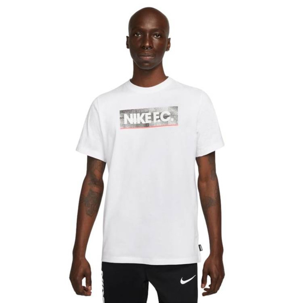 Koszulka męska Nike NK Fc Tee Seasonal Block biała DH7444 100