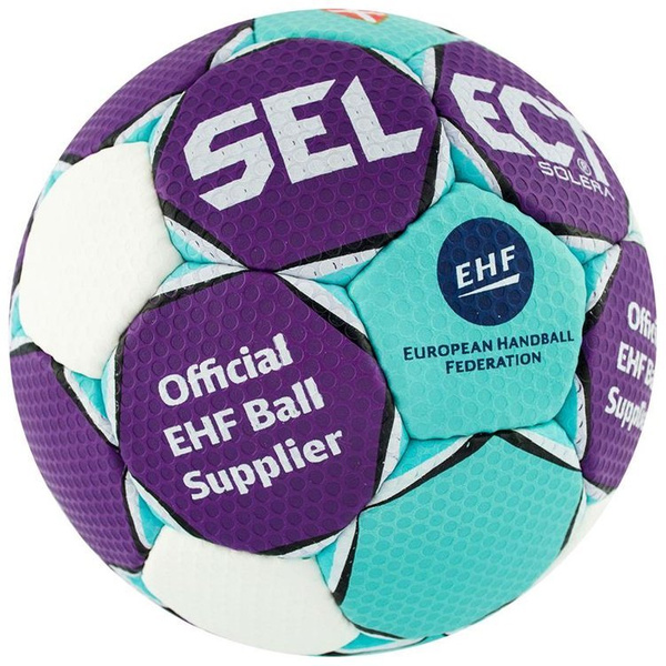 Piłka ręczna Select SOLERA fioletowo-niebieska rozmiar 2 EHF