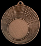 Medal stalowy 40mm brązowy miejscem na emblemat MMC1140