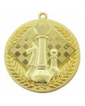 Medal metalowy złoty SZACHY M137/Z