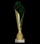 Puchar plastikowy złoto - zielony H-30cm 9279C
