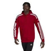 Bluza męska adidas Squadra 21 Sweat Hoodie czerwona z kapturem
