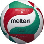 Piłka siatkowa MOLTEN  V5-M5000 zielono-biało-czerwona rozmiar 5 profesjonalna meczowa
