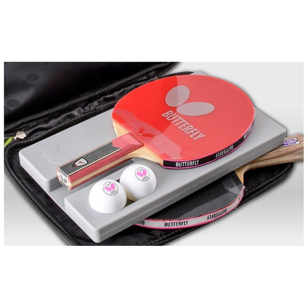 Podwójny pokrowiec do rakietki tenis stołowy Ping-Pong Butterfly