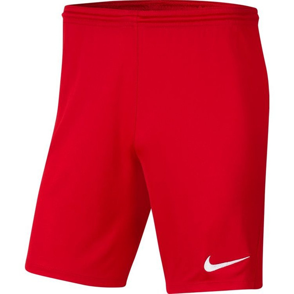 Spodenki dziecięce Nike Dri-FIT Park III czerwone poliestrowe